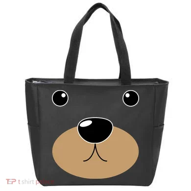 Bear Costume Face Tote Bag