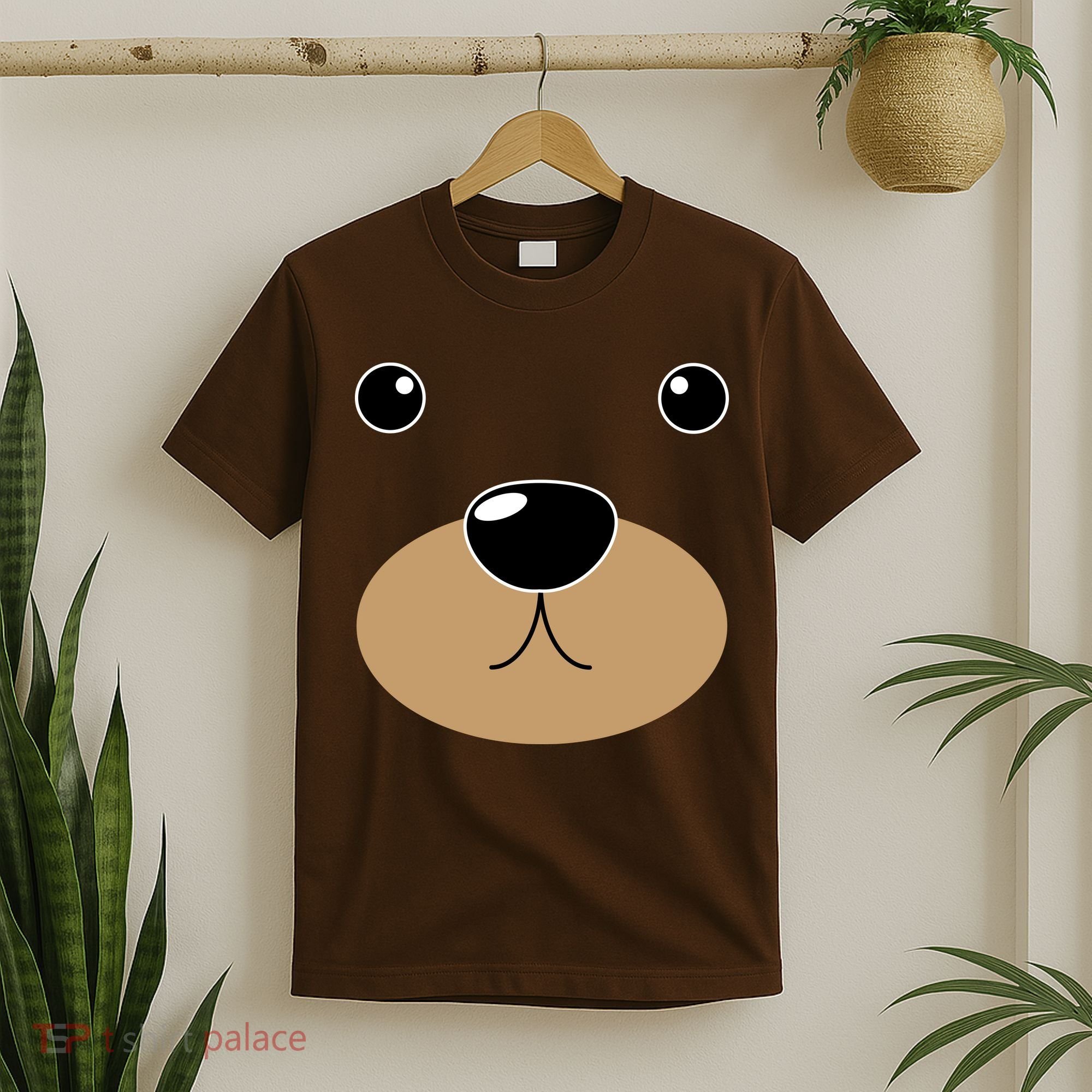 Bear Costume Face T-Shirt
