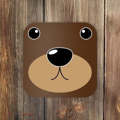 Bear Costume Face Coaster