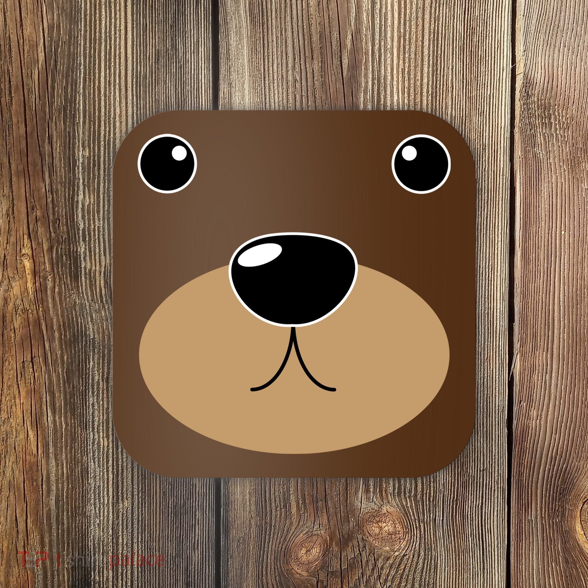 Bear Costume Face Coaster