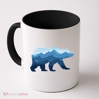 Bear Double Exposure Surreal Wildlife Coffee Mug