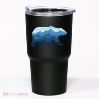 Bear Double Exposure Surreal Wildlife Tumbler thumb 0