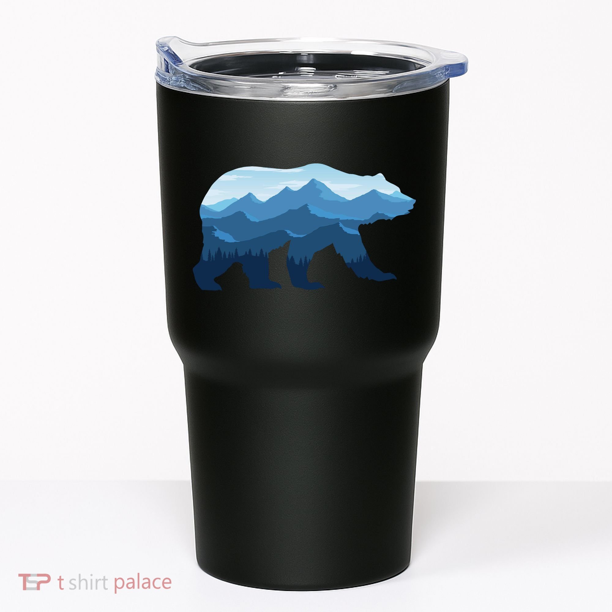 Bear Double Exposure Surreal Wildlife Tumbler