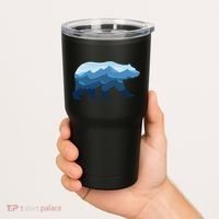 Bear Double Exposure Surreal Wildlife Tumbler thumb 2