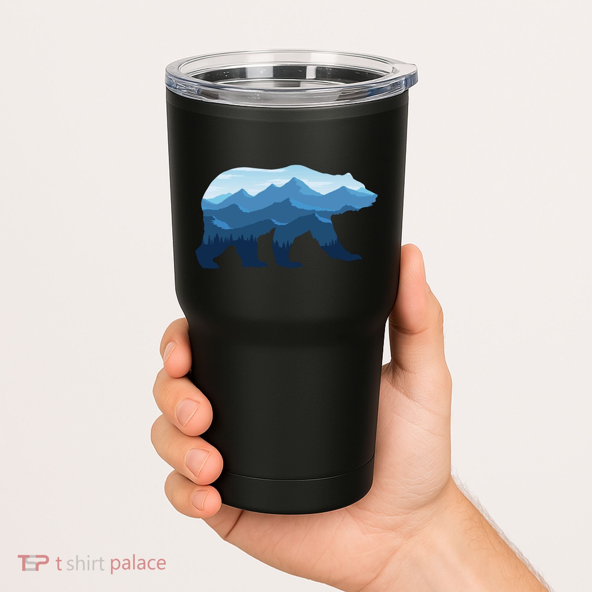 Bear Double Exposure Surreal Wildlife Tumbler