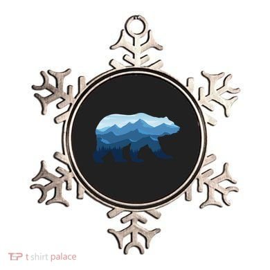 Bear Double Exposure Surreal Wildlife Ornament