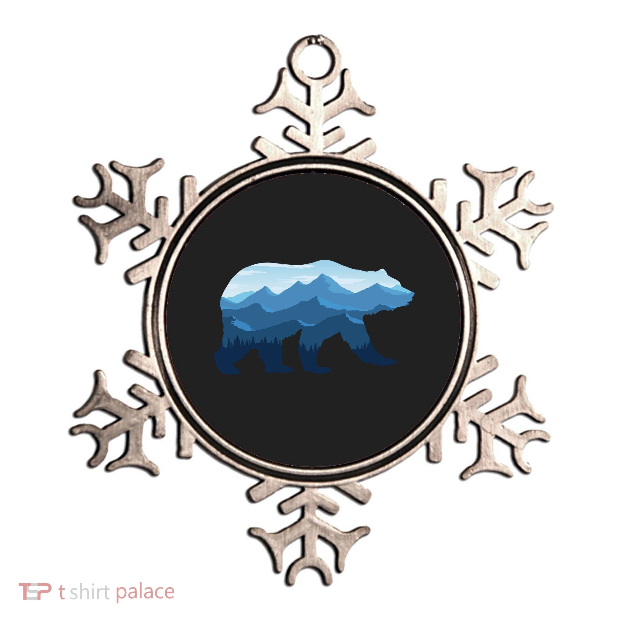 Bear Double Exposure Surreal Wildlife Ornament