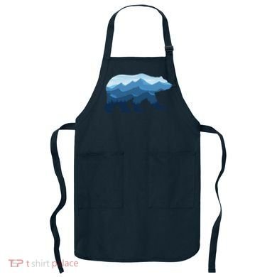 Bear Double Exposure Surreal Wildlife Apron