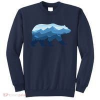 Bear Double Exposure Surreal Wildlife Sweatshirt thumb 0