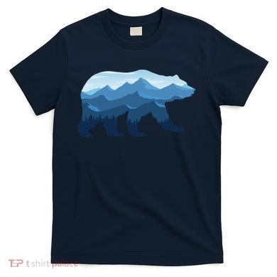 Bear Double Exposure Surreal Wildlife T-Shirt