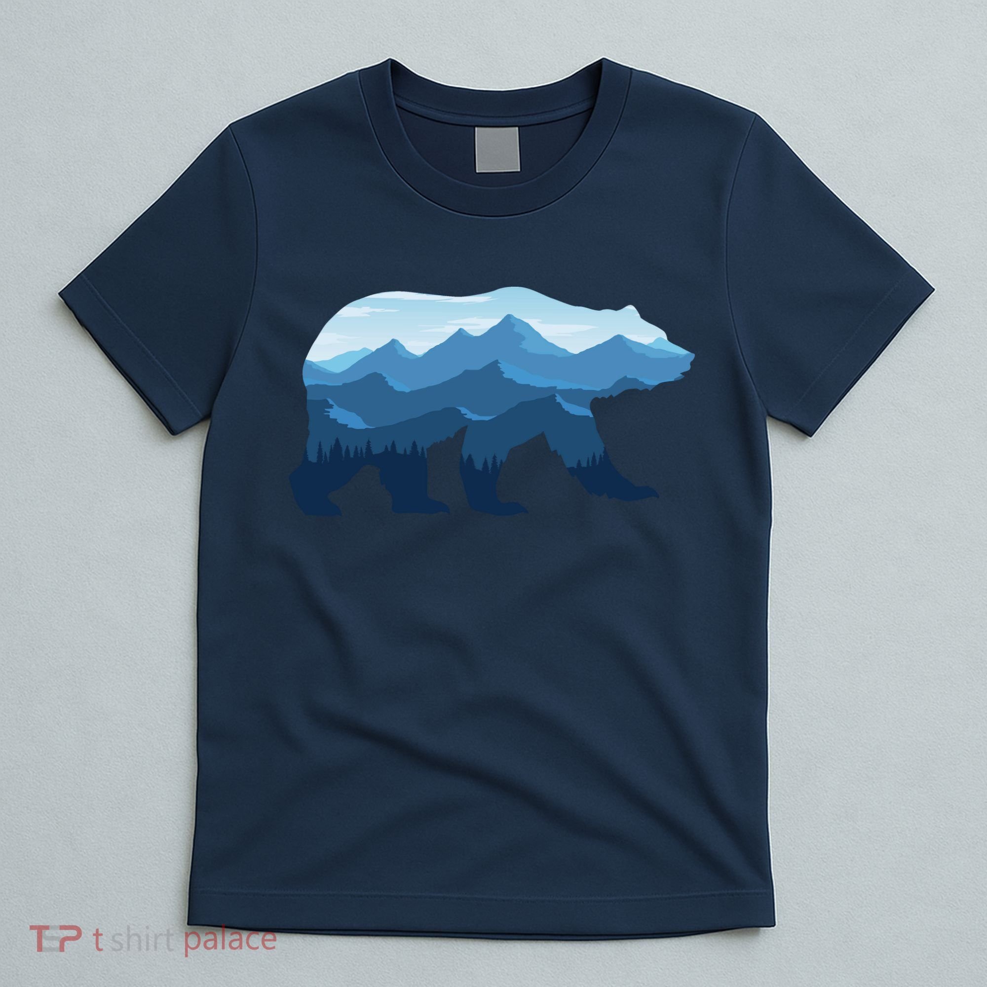 Bear Double Exposure Surreal Wildlife T-Shirt