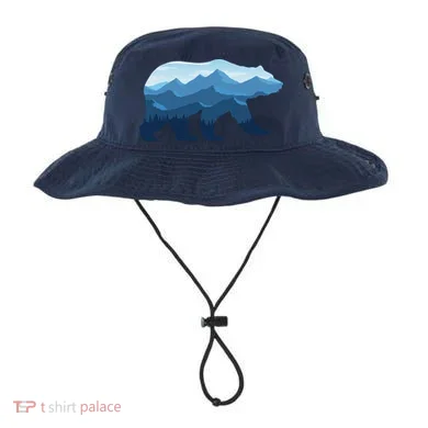 Bear Double Exposure Surreal Wildlife Bucket Hat