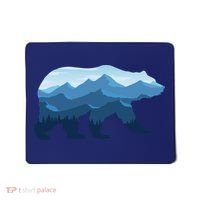 Bear Double Exposure Surreal Wildlife Mousepad thumb 0
