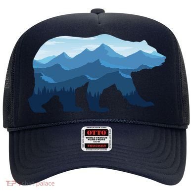 Bear Double Exposure Surreal Wildlife Hat