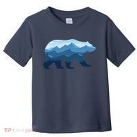 Bear Double Exposure Surreal Wildlife Toddler T-Shirt thumb 0