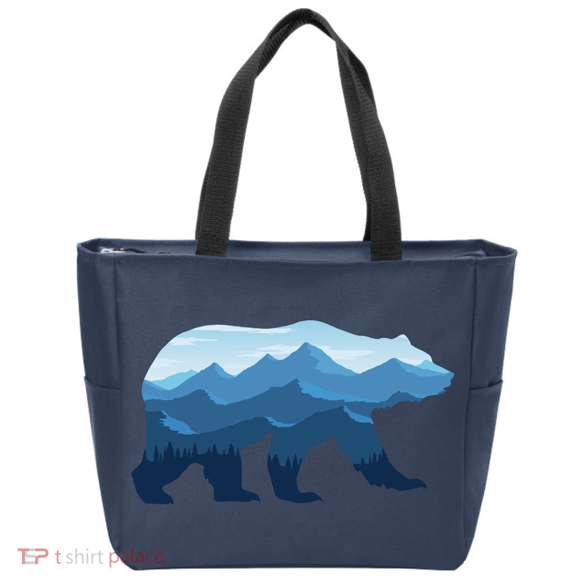 Bear Double Exposure Surreal Wildlife Tote Bag
