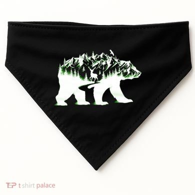 Bear Forest Deer Wilderness Mountains USA-Made Doggie Bandana
