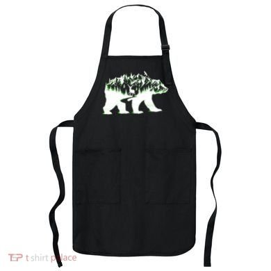 Bear Forest Deer Wilderness Mountains Apron