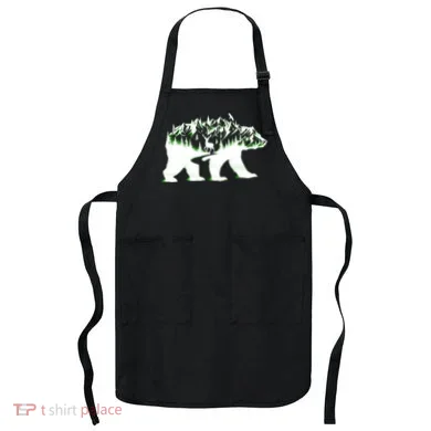 Bear Forest Deer Wilderness Mountains Apron