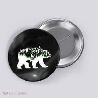 Bear Forest Deer Wilderness Mountains Button thumb 0