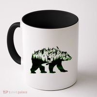 Bear Forest Deer Wilderness Mountains Coffee Mug thumb 0