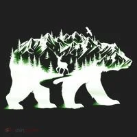 Bear Forest Deer Wilderness Mountains Tumbler thumb 3