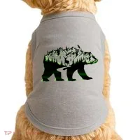 Bear Forest Deer Wilderness Mountains Doggie Tank thumb 0
