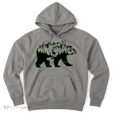 Bear Forest Deer Wilderness Mountains Hoodie
