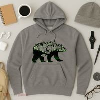 Bear Forest Deer Wilderness Mountains Hoodie thumb 3