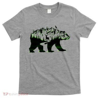 Bear Forest Deer Wilderness Mountains T-Shirt