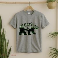 Bear Forest Deer Wilderness Mountains T-Shirt thumb 2