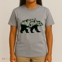 Bear Forest Deer Wilderness Mountains T-Shirt thumb 4