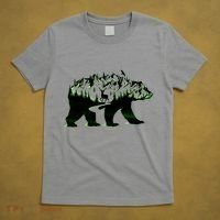 Bear Forest Deer Wilderness Mountains T-Shirt thumb 5