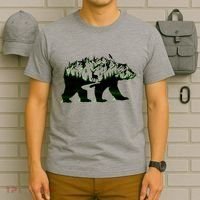 Bear Forest Deer Wilderness Mountains T-Shirt thumb 6