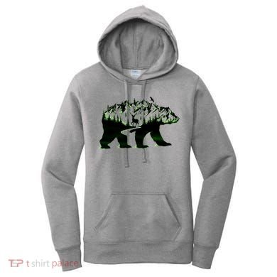 Bear Forest Deer Wilderness Mountains Women's Hoodie