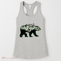 Bear Forest Deer Wilderness Mountains Women's Tank Top thumb 0