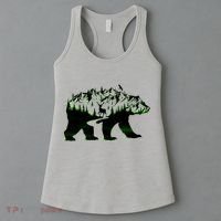 Bear Forest Deer Wilderness Mountains Women's Tank Top thumb 3
