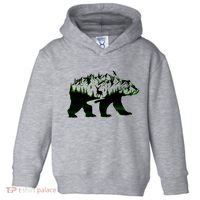 Bear Forest Deer Wilderness Mountains Toddler Hoodie thumb 0