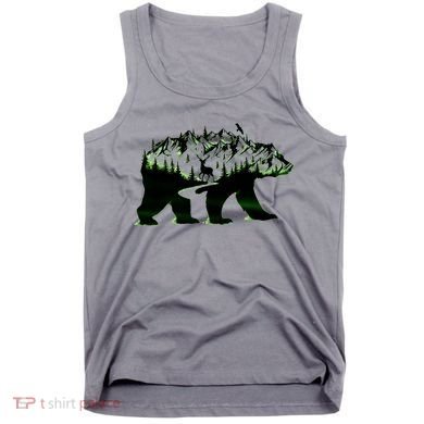 Bear Forest Deer Wilderness Mountains Tank Top