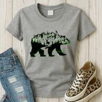 Bear Forest Deer Wilderness Mountains Women's T-Shirt thumb 3