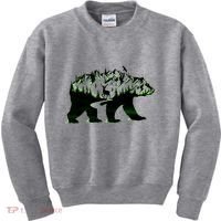 Bear Forest Deer Wilderness Mountains Kids Sweatshirt thumb 0