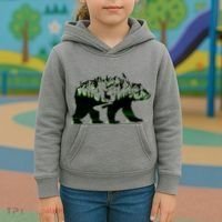 Bear Forest Deer Wilderness Mountains Kids Hoodie thumb 3