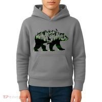 Bear Forest Deer Wilderness Mountains Kids Hoodie thumb 4