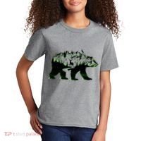 Bear Forest Deer Wilderness Mountains Kids T-Shirt thumb 2