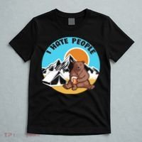 Bear Funny Camping I Hate People T-Shirt thumb 5