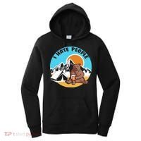 Bear Funny Camping I Hate People Women's Hoodie thumb 0