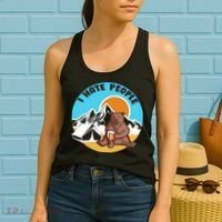 Bear Funny Camping I Hate People Women's Tank Top thumb 2