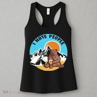 Bear Funny Camping I Hate People Women's Tank Top thumb 3