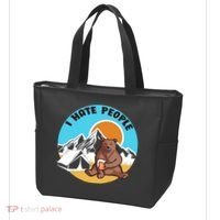 Bear Funny Camping I Hate People Tote Bag thumb 3