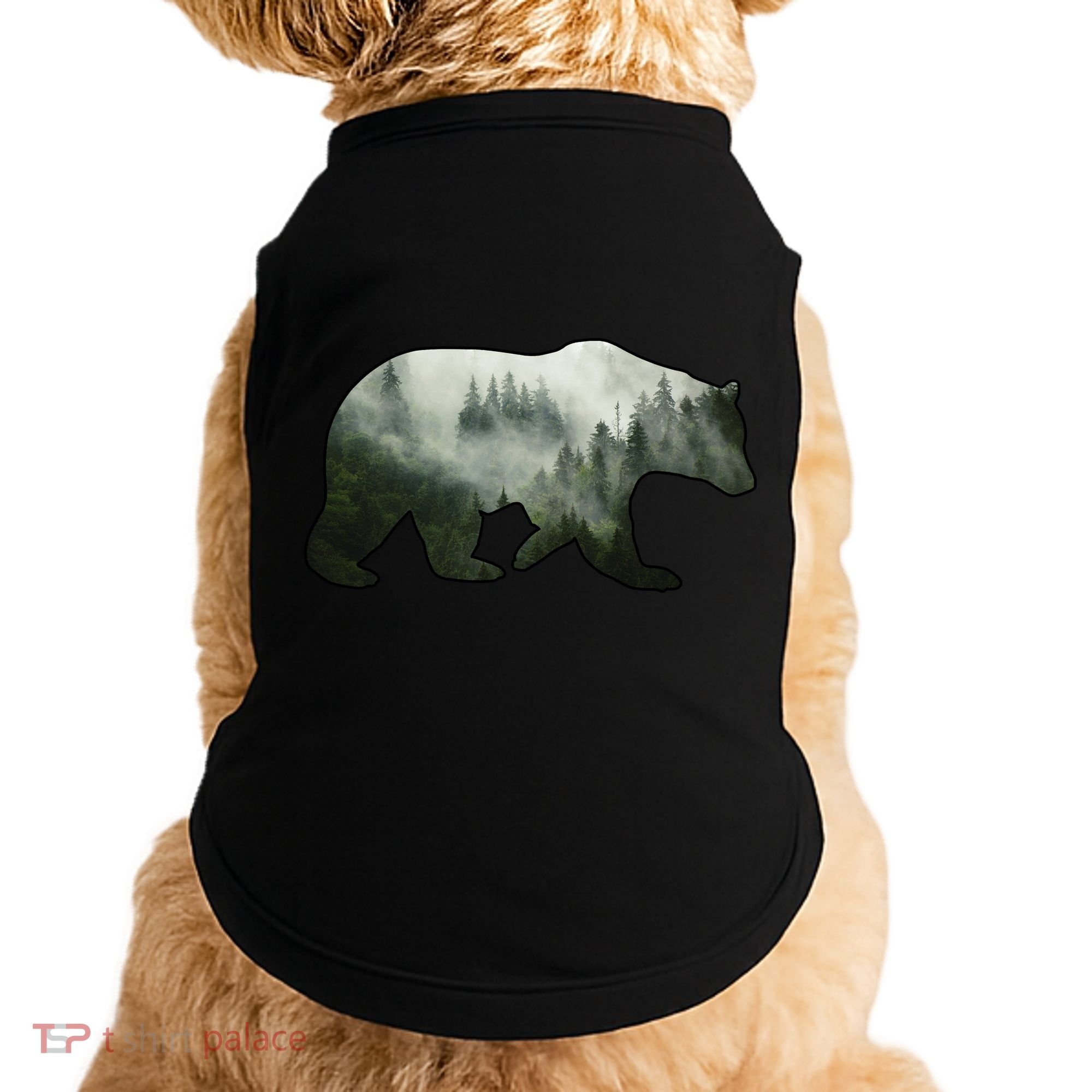 Bear Misty Forest Wilderness Doggie Tank